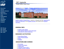 Tablet Screenshot of hq.irfu.se
